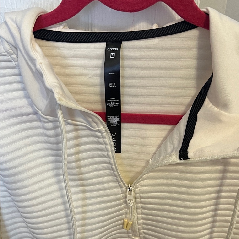 Men’s Cream Hooded Sweater - Picture 5 of 9